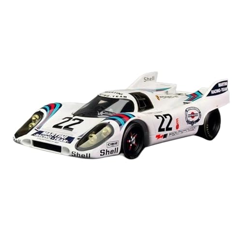 CHENXIAOLAN Miniaturmodelle Für Porsche 917K 1971 1:18 Le Mans Nr 22 Simulationsautomodell Zeigen Sie Das Fertige Auto-Themenparty-Layout An Fertigmodell von CHENXIAOLAN