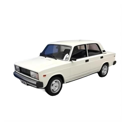 CHENXIAOLAN Miniaturmodelle Für Sowjetisches Lada White Taxi 1:18 Limousine Simulation Legierung Automodell Retro Sammlerstück Dekoration Geschenk Fertigmodell von CHENXIAOLAN