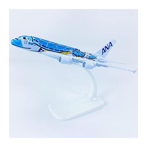 CHENXIAOLAN Vorgefertigte Luftfahrzeug-Modelle 1/500 Fit Für A380 Blue Turtle Lani All Nippon Airways Alloy Flugzeugmodell Geschenke Spielzeug Sammlerstücke Zeigen Fertigmodelle von CHENXIAOLAN