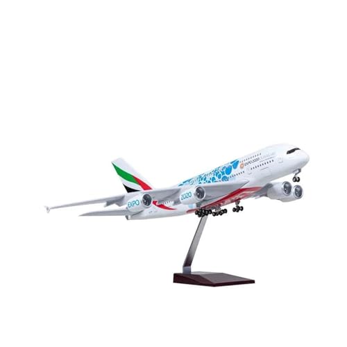 CHENXIAOLAN Vorgefertigte Luftfahrzeug-Modelle 1:160 Für DUBAIAUE Airlines Boeing 777 2020 Druckgussflugzeug Airbus Model Collection Display Toys Fertigmodelle (Color : W Light) von CHENXIAOLAN