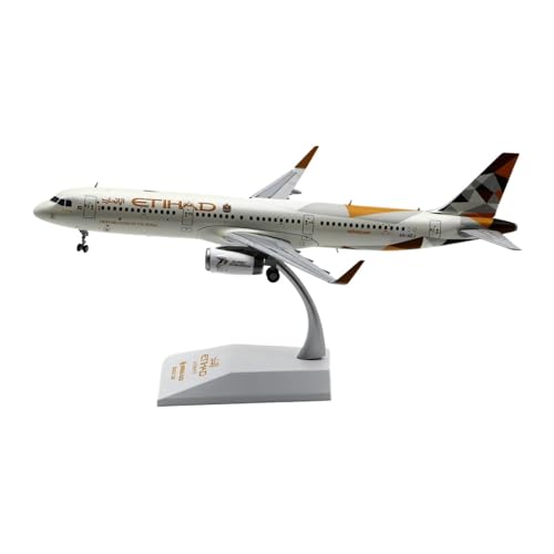 CHENXIAOLAN Vorgefertigte Luftfahrzeug-Modelle 1:200 Für Etihad Airways Airbus A321 Flugzeugmodell Miniaturflugzeug Für Jungen Sammlungsebene Fertigmodelle von CHENXIAOLAN