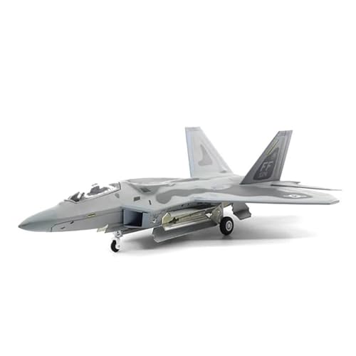 CHENXIAOLAN Vorgefertigte Luftfahrzeug-Modelle 1:72 Für Air Force F-22 Fighter, Fertiges Legierungsmodell Simulation Statisches Sammlerspielzeug Geschenk Fertigmodelle von CHENXIAOLAN