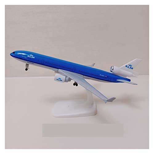 CHENXIAOLAN Vorgefertigte Luftfahrzeug-Modelle 20 cm Passend Für KLM MD MD-11 Airways KLM Boeing B747 Druckguss-Flugzeugmodell Statische Ornamente Fertigmodelle (Color : A) von CHENXIAOLAN