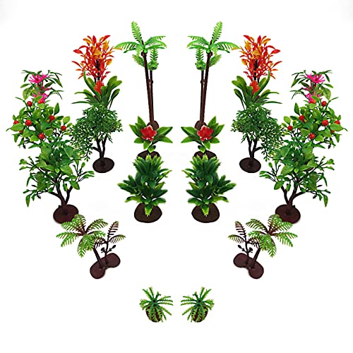 CHENYU 22Pcs Mixed Model Trees Miniature Plastic Trees Cake Topper Trees Rainforest Trees for Project for DIY Small World Toys Mini Dinosaur Figures or Crafts Landscape Construction Model CHENYU 22Pcs Mixed Model Trees Miniature Plastic Trees Cake Topper Trees Rainforest Trees for Project for DIY Small World Toys Mini Dinosaur Figures or Crafts Landscape Construction Model von CHENYU