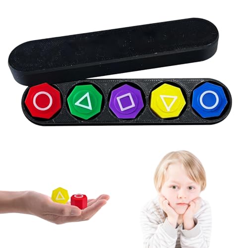CHENYUOUYANG 6 Stück (1 Set) Gonggi koreanische Spiele, Mini-Greiflsteine und Basis, traditionelles koreanisches Gong-Gi-Spiel, bunte Jacks-Spiel, lustiges Brett, Gonggi, gewichtet, herausfordernde von CHENYUOUYANG