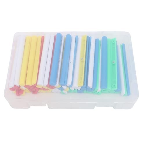 CHEOTIME 100pcs Magnetic Counting Bars, 5 lebendige Farben Zählen mit Aufbewahrungsbox für Kinder Mathematik im Klassenzimmer oder Heimschule von CHEOTIME