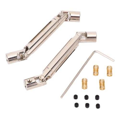 CHEOTIME 2-teiliges RC-Car-Antriebswellenset, Ersatz-Antriebswelle aus hochhartem Stahl, kompatibel mit MN82- und LC79-RC-Cars (Silber) von CHEOTIME