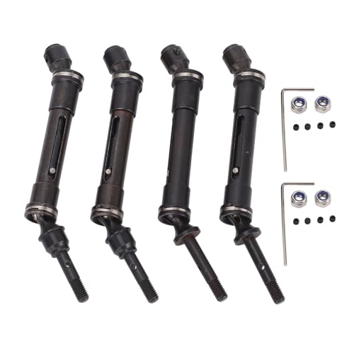 CHEOTIME 4PCS vordere und hintere CVD -Antriebswellen, Edelstahl -CVD -Laufwerke für Traxxas Slash RC -Autodeile Teile von CHEOTIME