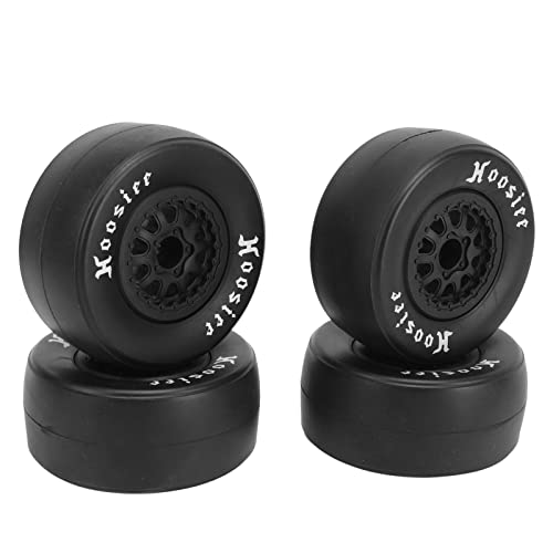CHEOTIME 4pcs 1/10 Skala RC -Autorreifen, Gummireifen Plastikrad -Radnaben Radreifen für 1/10 Off -Straßenauto -Reifen und Radränder RC -Gummireifen von CHEOTIME