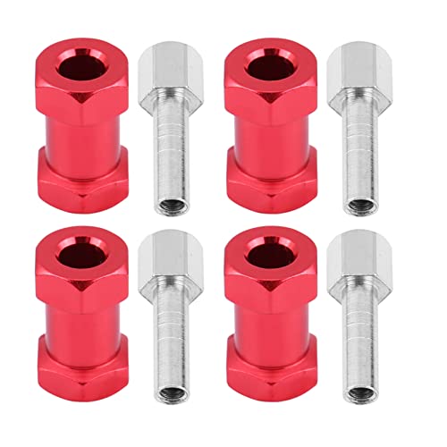 CHEOTIME 4pcs 12mm Leichtes Al -Hex -Adapter -Radnabe mit elektroplierendem, mehrfacher Dicke, einfache Installation und dauerhaftes Upgrade für D90 SCX10 RC Crawler (20 mm Fäulnis) von CHEOTIME