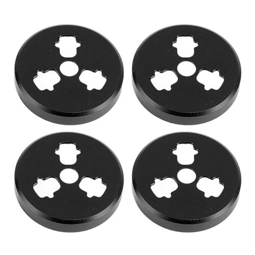 CHEOTIME 4pcs Motor Schutzkappen Cover, Drohnenmotorkappen Aluminiumlegierung Motorschutzmotor Staubabdeckungen für Luft 3S für 3 Pro Classic (Schwarz) von CHEOTIME