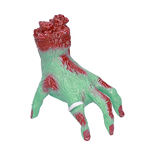 CHEOTIME Halloween Crawling Hand, Gruselige Plastik-Zombie-Hand mit Soundeffekten, Moving Ghost Hand Prop für Spukhaus Dekorationen Party zubehör (Grün) von CHEOTIME