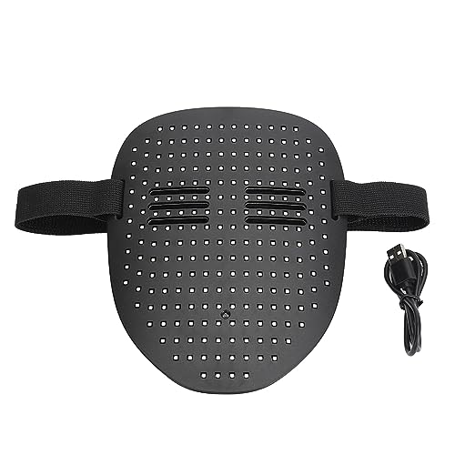 CHEOTIME LED Party Face -Cover, dynamische und statische Ausstellungsmaske, Gestenerfassungs -Cosplay -Accessoire für Halloween Christmas Birthday Party Electronic Music Festival von CHEOTIME