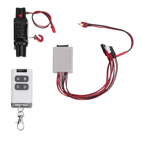 CHEOTIME Metal Automatic Winch Wireless Remote Controller System for 1:10 RC Crawler Car Axial SCX10 90046 4 Redcat von CHEOTIME