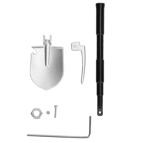CHEOTIME Metall Shovel Simulation Accessoires, RC Metall Shovel Tools Simulation Metallschaufel einstellbares RC Crawler Shovel Tool für RC Crawler Accessoires (Schwarz) von CHEOTIME