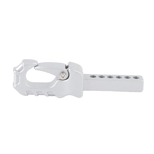 CHEOTIME Metall Verstellbarer RC -Anhänger -Hitch -Schlepphaken für 1/8 1/10 4 SCX10 km Tank Crawler Truck Upgrade Teil Zubehör (Silver) von CHEOTIME