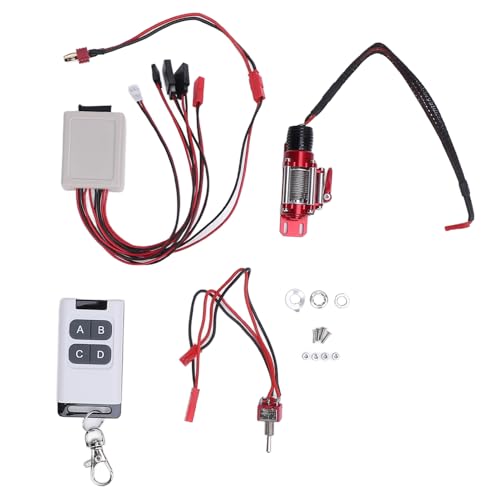 CHEOTIME RC Car Winch, 1/10 Skala RC Model Vehikel Crawler Car Metal Metal Winden mit Fernbedienung für Crawler Car Universal mit JST Plug -Stecker -Adapterkabel CHEOTIME RC Car Winch, 1/10 Skala RC Model Vehikel Crawler Car Metal Metal Winden mit Fernbedienung für Crawler Car Universal mit JST Plug -Stecker -Adapterkabel von CHEOTIME