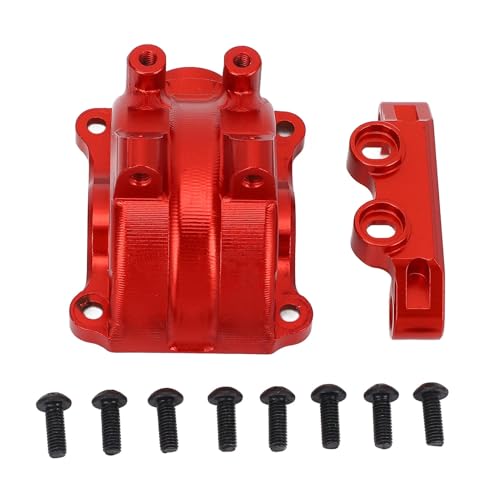 CHEOTIME RC Carbox Getriebeabdeckung Aluminiumlegierung Metall Differentialgehäuse Hülle Oberarm für 1/10tt02/TT02T Fernbedienungsmodell (Rot) von CHEOTIME