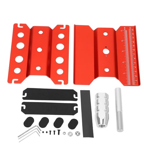 CHEOTIME RC Model Car Reparaturständer, legierbare verstellbare Arbeitsstation mit 360 -Grad -Rotation für 1:16 1:10 1: 8 Skalen -RC -Autos und LKWs (Rot) von CHEOTIME