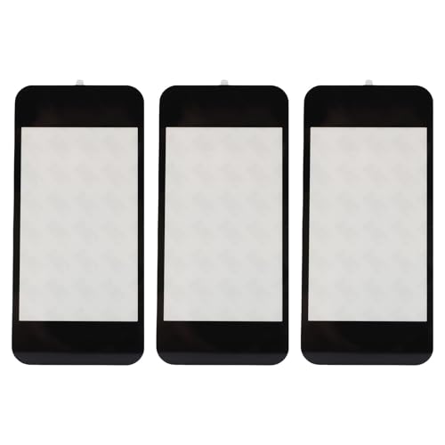 Cheotime 3PCS Top Screen Objektiv, Harz obere Spielkonsole Vorderbildlinse Ersatzabdeckung mit Klebstoff für Neue 2DS XL (Schwarz) von CHEOTIME