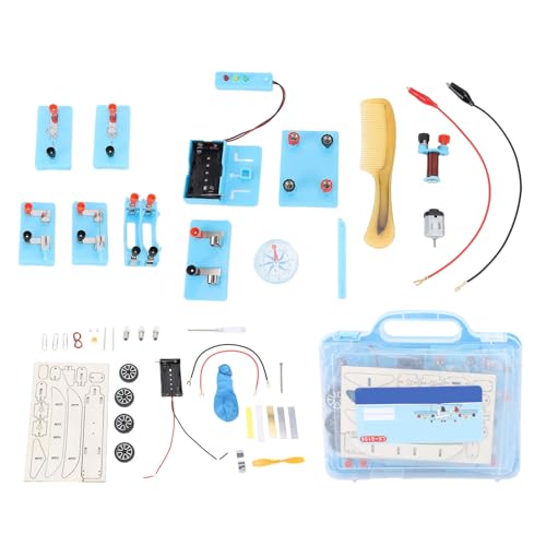 Cheotime Electricity Experiment Set, Circuit Experiment Box Serie Parallel Circuit Kit Bauen Schaltkreise für Kinder Junior Senior High School Schüler von CHEOTIME