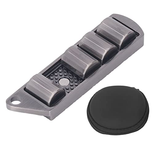 Cheotime Metal Fidget Toys, PEA Pod Fidget Slider Metal Magnetic Haptic Fidget Toys ADHS Magnetmagnet Spielzeug Relief Stress und Angst bei Erwachsenen (Silver) von CHEOTIME