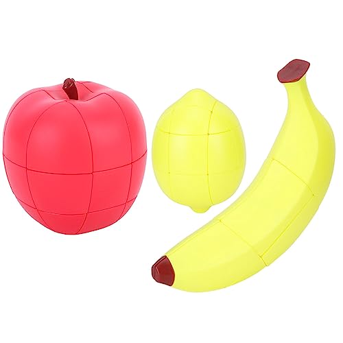Cheotime Speed Cube Set, 3 Pack 3D -Simulation Fruchtwürfel Set von Zitronenbananen Magie Würfel Bündel Kinderpädagogische Spielzeug Puzzle Würfel Hirnteaser Spielzeug Cheotime Speed Cube Set, 3 Pack 3D -Simulation Fruchtwürfel Set von Zitronenbananen Magie Würfel Bündel Kinderpädagogische Spielzeug Puzzle Würfel Hirnteaser Spielzeug von CHEOTIME