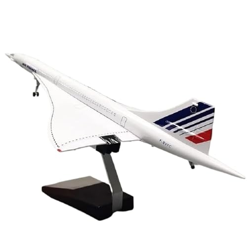 50CM 1:125 Für Concorde Air France Britische Fluggesellschaft Air Force One Modellflugzeug Resin Airframe Flugzeug Geschenk (Color : French, Size : with Light) von CHEWYZ