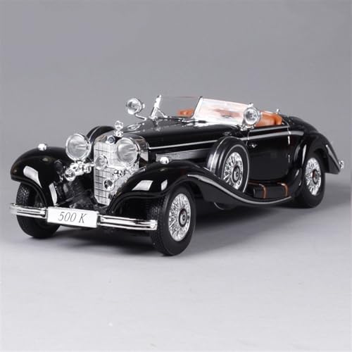 CHEWYZ Exquisites Automodell 1:18 Akribisch for 1936 500K Legierungsdruckgussauto Statisches Metallmodell Sammlerfahrzeuge (Größe : Black) von CHEWYZ