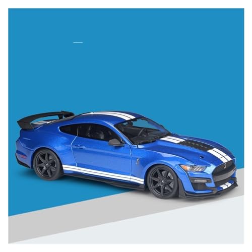 CHEWYZ Exquisites Automodell 1:18 Akribisch for Ford Mustang 2020 Shelby GT500 Legierungsdruckgussauto Statische Metallmodellfahrzeuge (Größe : Blau 02.) von CHEWYZ