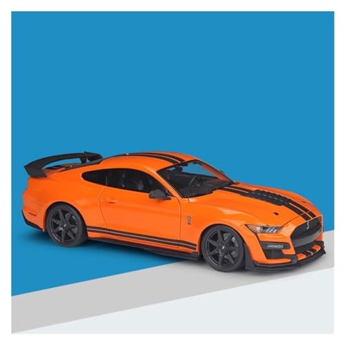 CHEWYZ Exquisites Automodell 1:18 Akribisch for Ford Mustang 2020 Shelby GT500 Legierungsdruckgussauto Statische Metallmodellfahrzeuge (Größe : Orange) von CHEWYZ