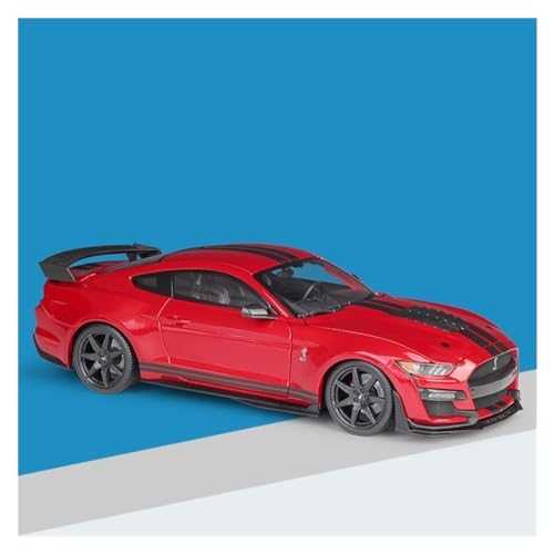 CHEWYZ Exquisites Automodell 1:18 Akribisch for Ford Mustang 2020 Shelby GT500 Legierungsdruckgussauto Statische Metallmodellfahrzeuge (Größe : Red) von CHEWYZ