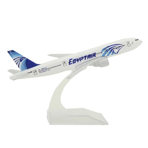 CHEWYZ Für Airbus A320 A330 A350 A380 Boeing Flugzeuge Flugzeug Modell Diecast Spielzeug Airliner Modell Kinder Geschenk 16CM (Size : Egypt Air B777) von CHEWYZ