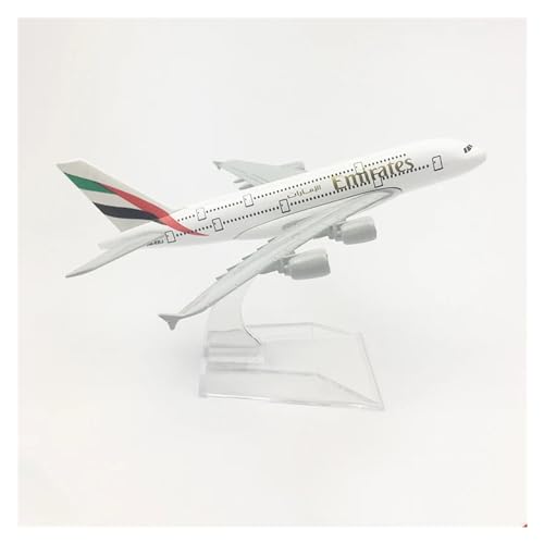 CHEWYZ Für Airbus A320 A330 A350 A380 Boeing Flugzeuge Flugzeug Modell Diecast Spielzeug Airliner Modell Kinder Geschenk 16CM (Size : Emirates A380) von CHEWYZ