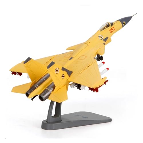 CHEWYZ Für China Air Force J-15 Fighter Aircraft, Legierungsflugzeugmodell Im Maßstab 1:100, Dekorative Sammlergeschenke (Size : Yellow) von CHEWYZ