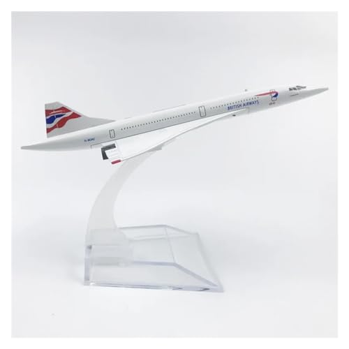 CHEWYZ Für Concorde Air France Flugzeug 1976–2003, Legierungsdruckguss-Flugzeugsammlung, Display Für Modell Im Maßstab 1:400 (Size : British Concord) von CHEWYZ