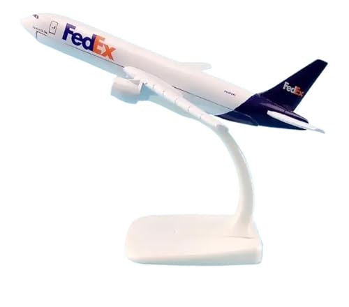 CHEWYZ Für FedEx B777 B757 Flugzeug Airline Model W Standgeschenk 16 cm Metalllegierung (Size : Blue) von CHEWYZ