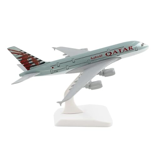CHEWYZ Für QatarAirways Legierungsflugzeug 18 cm Flugzeug Airbus A380 FModel Geschenk Für Sammlungsdekorationen von CHEWYZ
