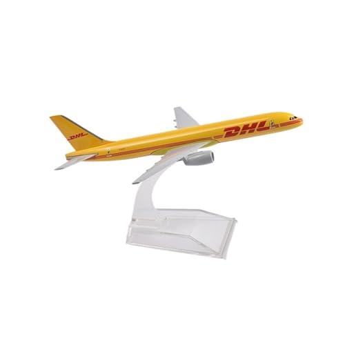 Für Airbus A380-Flugzeugmodellflugzeuge Aus Metalldruckguss Im Maßstab 1:400, Geschenkserie, 16 cm (Size : DHL Boeing B757) von CHEWYZ