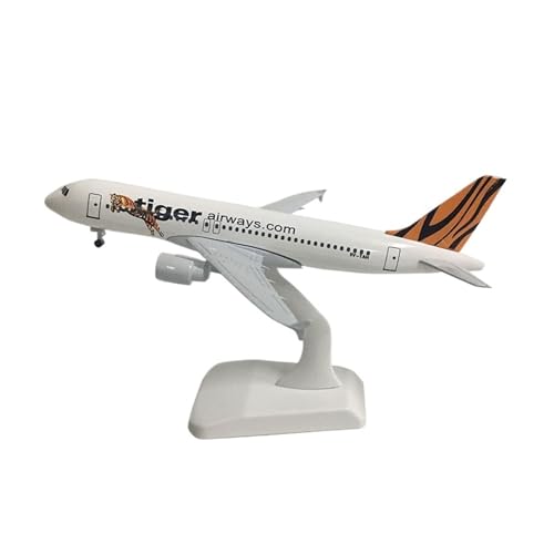 Für Boeing 777-Flugzeuge Der Vereinigten Arabischen Emirate, Modellflugzeuge, Metalldruckguss, Verhältnis 1/300, 20 cm (Size : Tiger A320) von CHEWYZ