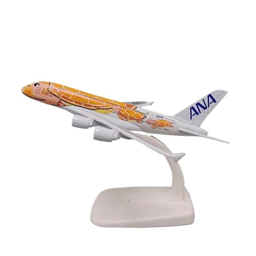 Für Das Japanische ANA Airbus A380 Cartoon-Schildkröten-Flugzeugmodell Aus Druckgusslegierungsmetall Mit Rädern 16 Cm/20 cm (Size : 16cm) von CHEWYZ