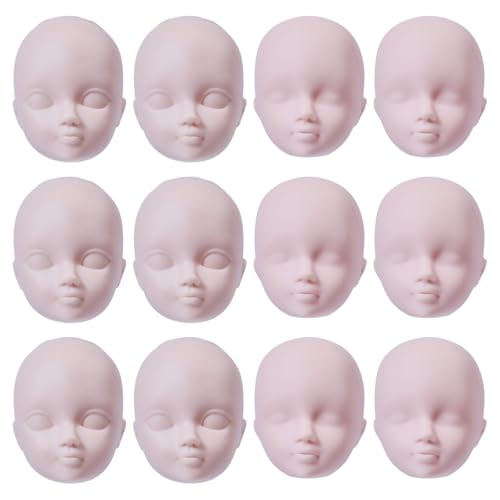 CHGCRAFT 12 Stück Menschliches Gesicht Puppe Kopf Repainting Praxis Puppe Kopf Make up Praxis Puppe Kopf für Makeup Malerei Praxis CHGCRAFT 12 Stück Menschliches Gesicht Puppe Kopf Repainting Praxis Puppe Kopf Make up Praxis Puppe Kopf für Makeup Malerei Praxis von CHGCRAFT