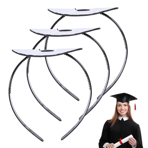 CHGCRAFT 3 Stück Graduation Cap Headband mit Stickern Grad Cap Headband Graduate Gifts Hut-Accessoires für Graduation Party Sichert Ihre Frisur Geeignet für alle Haartypen CHGCRAFT 3 Stück Graduation Cap Headband mit Stickern Grad Cap Headband Graduate Gifts Hut-Accessoires für Graduation Party Sichert Ihre Frisur Geeignet für alle Haartypen von CHGCRAFT