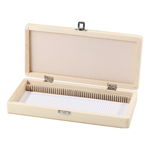CHGCRAFT 50 Platz Mikroskop Objektträger Holzbox Mikroskop Objektträger Aufbewahrungsbox mit Eisenschloss für Experimente Analysen Wissenschaft, 9,06×4,17×1,38 Zoll CHGCRAFT 50 Platz Mikroskop Objektträger Holzbox Mikroskop Objektträger Aufbewahrungsbox mit Eisenschloss für Experimente Analysen Wissenschaft, 9,06×4,17×1,38 Zoll von CHGCRAFT