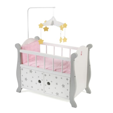 BAYER CHIC 2000 Puppenbett mit Mobile Stars grau von Bayer-Chic-2000