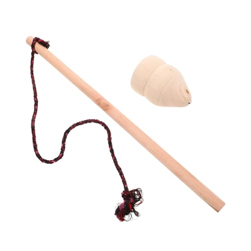 1 Satz Holz Traditioneller Holztop mit Schnur für Fitness und Spaß für Erwachsene und Fördert Bewegung im Freien Langlebiges Material für Langanhaltenden Spielspaß von CHICAMPERA