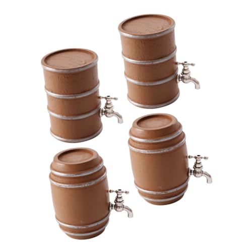 4 Stück Teiliges Holzfass Realistisches Bierfass Modell für Puppenhaus und Deko für Fotografie DIY Projekte und Bildung Charmante Winzeraccessoires 4 Stück Teiliges Holzfass Realistisches Bierfass Modell für Puppenhaus und Deko für Fotografie DIY Projekte und Bildung Charmante Winzeraccessoires von CHICAMPERA