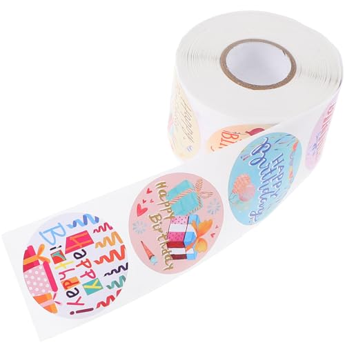 CHICAMPERA 1 Rolle Geburtstags-Aufkleber Alles Zum Geburtstag Aufkleber Versiegelungsetikettaufkleber Abdichtende Aufkleber Siegelaufkleber Vorhanden Aufkleber Zum Geburtstag Papier CHICAMPERA 1 Rolle Geburtstags-Aufkleber Alles Zum Geburtstag Aufkleber Versiegelungsetikettaufkleber Abdichtende Aufkleber Siegelaufkleber Vorhanden Aufkleber Zum Geburtstag Papier von CHICAMPERA