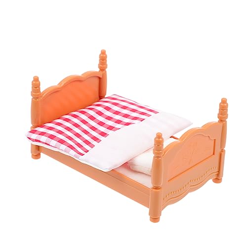 CHICAMPERA 1 Satz Bettmodell Mini Möbel Winzig Bausätze Puppenhausbett Plastik Rosa CHICAMPERA 1 Satz Bettmodell Mini Möbel Winzig Bausätze Puppenhausbett Plastik Rosa von CHICAMPERA