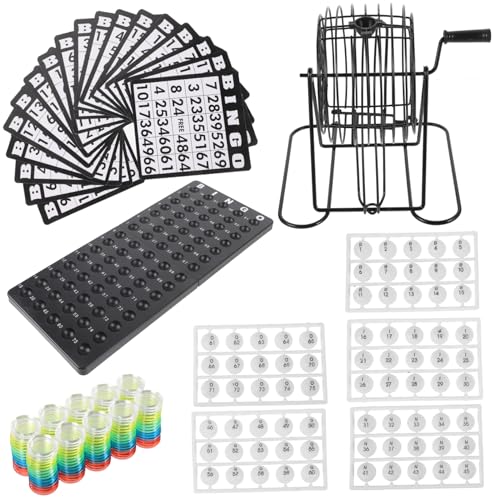 CHICAMPERA 1 Satz Bingo Spielset für Partys Amerikanisches Bingo mit Langlebigen Materialien Familien und Freunde Einfache Einrichtung und Unterhaltsames Spielvergnügen CHICAMPERA 1 Satz Bingo Spielset für Partys Amerikanisches Bingo mit Langlebigen Materialien Familien und Freunde Einfache Einrichtung und Unterhaltsames Spielvergnügen von CHICAMPERA